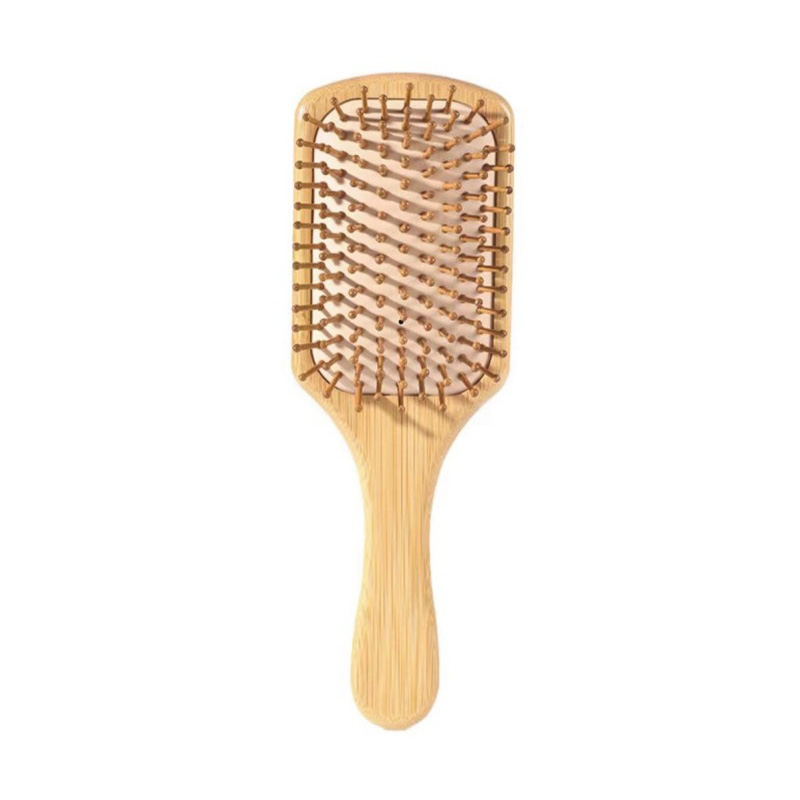 Bambu hårborste fyrkant
